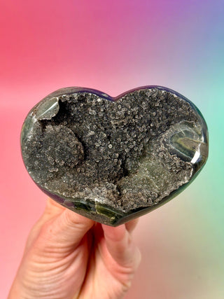 AMETHYST CLUSTER HEART - EXCLUSIVE QUALITY (1) The Crystal Avenues 