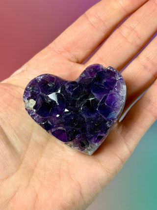 AMETHYST CLUSTER HEART - EXCLUSIVE QUALITY (11) The Crystal Avenues 