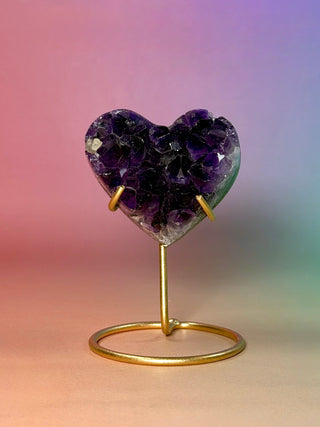 AMETHYST CLUSTER HEART - EXCLUSIVE QUALITY (11) The Crystal Avenues 