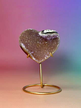 AMETHYST CLUSTER HEART - EXCLUSIVE QUALITY (13) The Crystal Avenues 