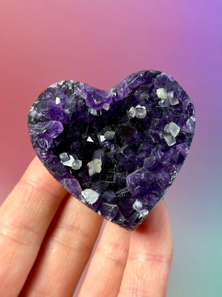 AMETHYST CLUSTER HEART - EXCLUSIVE QUALITY (14) The Crystal Avenues 