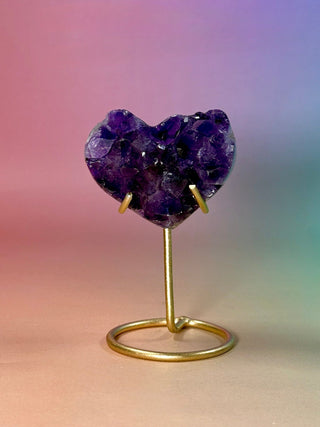 AMETHYST CLUSTER HEART - EXCLUSIVE QUALITY (16) The Crystal Avenues 