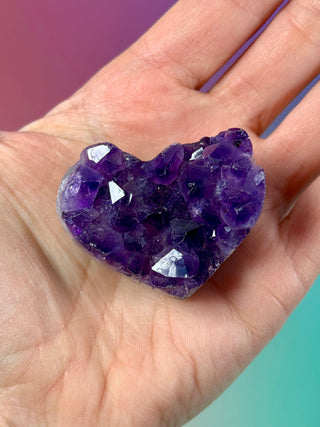 AMETHYST CLUSTER HEART - EXCLUSIVE QUALITY (16) The Crystal Avenues 