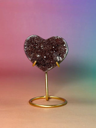 AMETHYST CLUSTER HEART - EXCLUSIVE QUALITY (17) The Crystal Avenues 