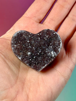 AMETHYST CLUSTER HEART - EXCLUSIVE QUALITY (17) The Crystal Avenues 