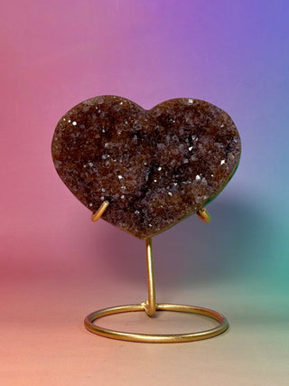 AMETHYST CLUSTER HEART - EXCLUSIVE QUALITY (2) The Crystal Avenues 