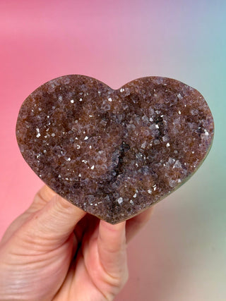 AMETHYST CLUSTER HEART - EXCLUSIVE QUALITY (2) The Crystal Avenues 