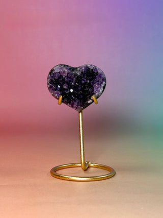 AMETHYST CLUSTER HEART - EXCLUSIVE QUALITY (23) The Crystal Avenues 