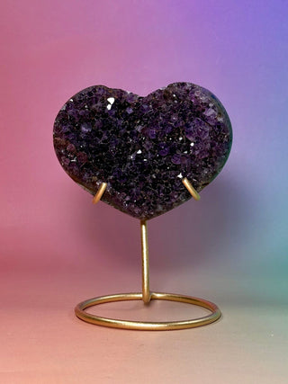 AMETHYST CLUSTER HEART - EXCLUSIVE QUALITY (3) The Crystal Avenues 