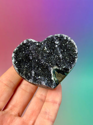 AMETHYST CLUSTER HEART - EXCLUSIVE QUALITY (7) The Crystal Avenues 
