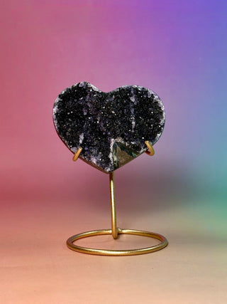 AMETHYST CLUSTER HEART - EXCLUSIVE QUALITY (7) The Crystal Avenues 