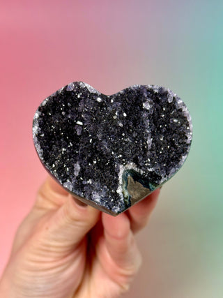 AMETHYST CLUSTER HEART - EXCLUSIVE QUALITY (7) The Crystal Avenues 