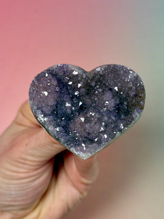 AMETHYST CLUSTER HEART - EXCLUSIVE QUALITY (8) The Crystal Avenues 