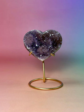 AMETHYST CLUSTER HEART - EXCLUSIVE QUALITY (8) The Crystal Avenues 