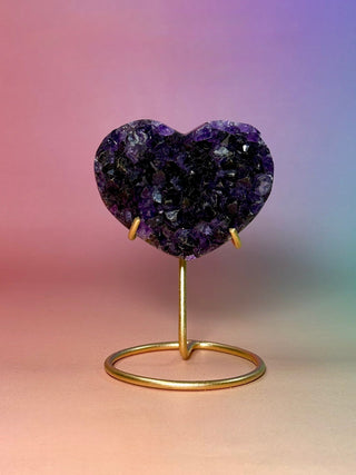 AMETHYST CLUSTER HEART - EXCLUSIVE QUALITY (9) The Crystal Avenues 