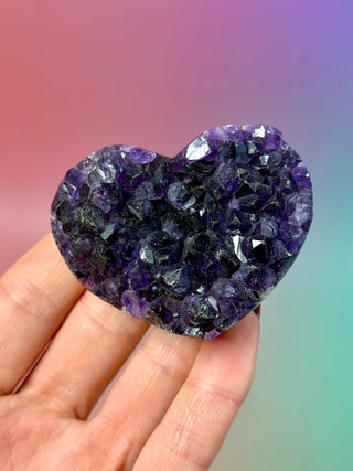 AMETHYST CLUSTER HEART - EXCLUSIVE QUALITY (9) The Crystal Avenues 