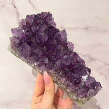 Load image into Gallery viewer, AMETHYST CLUSTER LARGE - EXTRA QUALITY (4) Druze The Crystal Avenues 
