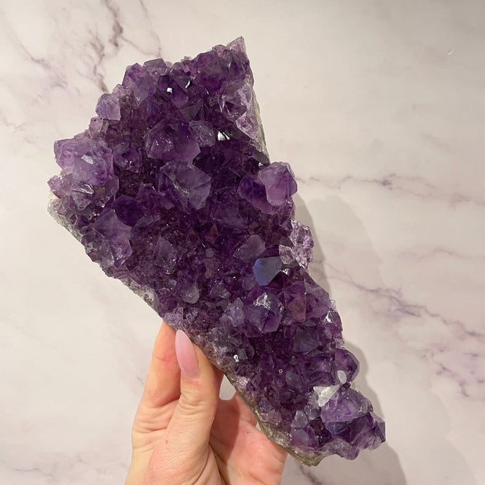 AMETHYST CLUSTER LARGE - EXTRA QUALITY (4) Druze The Crystal Avenues 