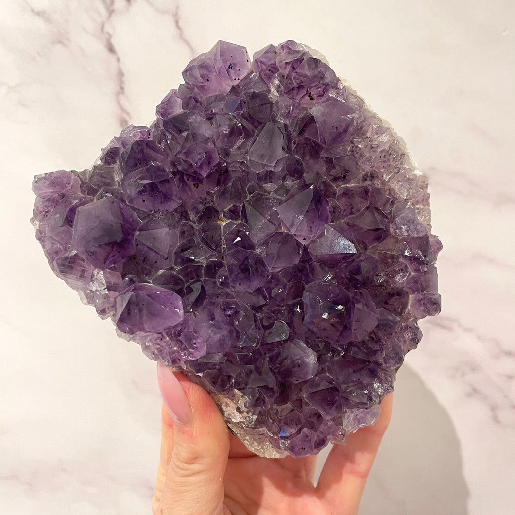 AMETHYST CLUSTER MEDIUM - EXTRA QUALITY (2) Druze The Crystal Avenues 