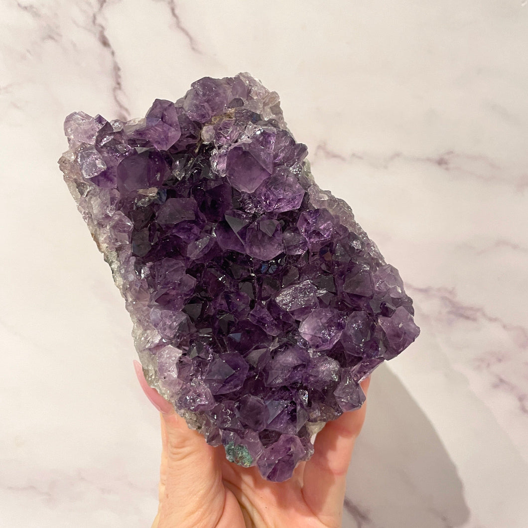 AMETHYST CLUSTER MEDIUM - EXTRA QUALITY (3) Druze The Crystal Avenues 