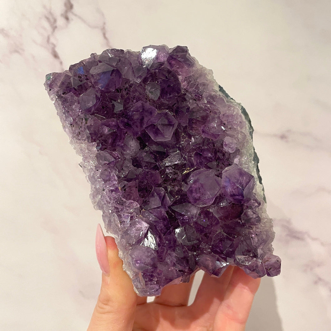AMETHYST CLUSTER MEDIUM - EXTRA QUALITY (4) Druze The Crystal Avenues 