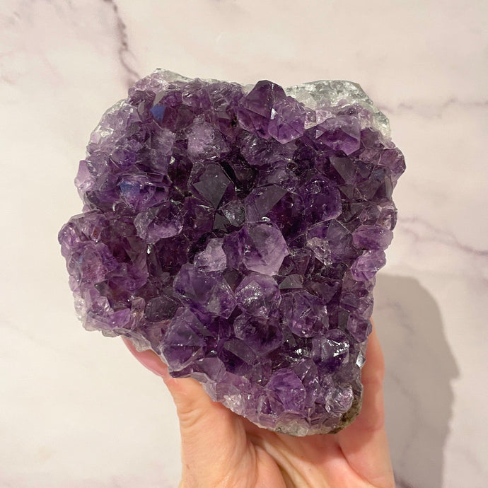 AMETHYST CLUSTER MEDIUM - EXTRA QUALITY (5) Druze The Crystal Avenues 