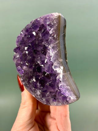 AMETHYST CLUSTER MOON - EXCLUSIVE QUALITY (4) The Crystal Avenues 