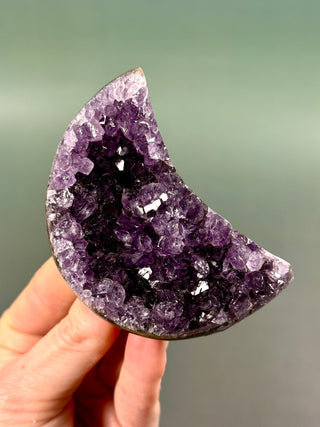 AMETHYST CLUSTER MOON - EXCLUSIVE QUALITY (8) The Crystal Avenues 