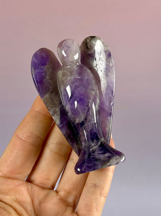 AMETHYST CRYSTAL ANGEL - HANDCARVED (A) Raw Crystal The Crystal Avenues 