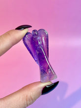 Indlæs billede til gallerivisning AMETHYST CRYSTAL ANGEL - HANDCARVED Raw Crystal The Crystal Avenues 
