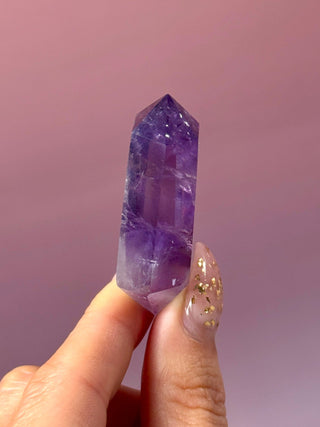 AMETHYST DOUBLE TERMINATED POINT (3) Point The Crystal Avenues 
