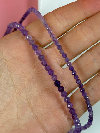 AMETHYST FACET CHOKER NECKLACE Necklace The Crystal Avenues 
