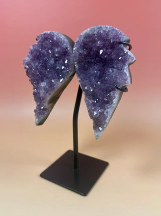 AMETHYST WINGS ON STAND (10) The Crystal Avenues 