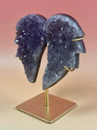 AMETHYST WINGS ON STAND (5) The Crystal Avenues 