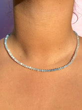 Indlæs billede til gallerivisning AQUAMARINE FACET CHOKER NECKLACE Necklace The Crystal Avenues 
