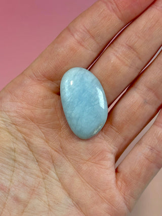 AQUAMARINE TUMBLE STONE (1) The Crystal Avenues 