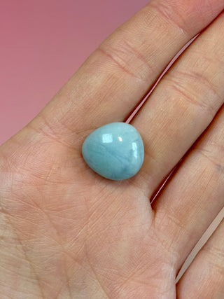 AQUAMARINE TUMBLE STONE (4) The Crystal Avenues 