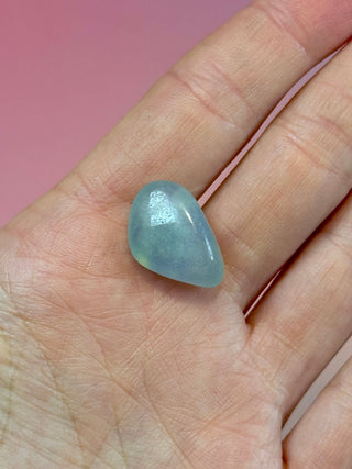 AQUAMARINE TUMBLE STONE (5) The Crystal Avenues 