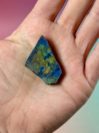 AUTHENTIC SPECTROLITE SLAB - FINLAND (2) tumble stone The Crystal Avenues 