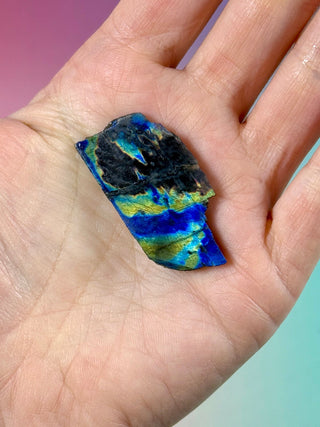 AUTHENTIC SPECTROLITE SLAB - FINLAND (4) tumble stone The Crystal Avenues 