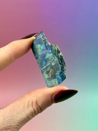 AUTHENTIC SPECTROLITE SLAB - FINLAND (4) tumble stone The Crystal Avenues 