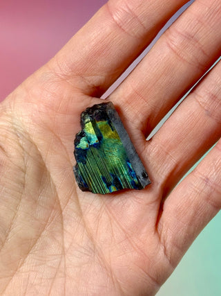 AUTHENTIC SPECTROLITE SLAB - FINLAND (8) tumble stone The Crystal Avenues 