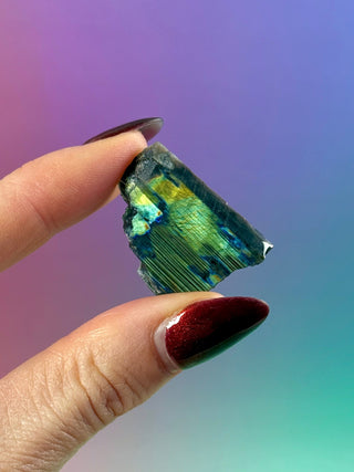 AUTHENTIC SPECTROLITE SLAB - FINLAND (8) tumble stone The Crystal Avenues 