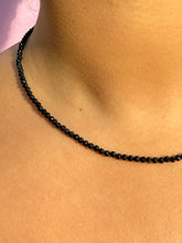 Indlæs billede til gallerivisning BLACK TOURMALINE FACET CHOKER NECKLACE Necklace The Crystal Avenues 
