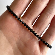 Load image into Gallery viewer, BLACK TOURMALINE FACETED BRACELET Bracelet The Crystal Avenues 
