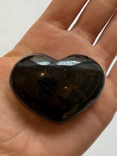 Load image into Gallery viewer, BLACK TOURMALINE HEART (1) tumble stone The Crystal Avenues 
