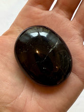 Load image into Gallery viewer, BLACK TOURMALINE PALM STONE (5) tumble stone The Crystal Avenues 
