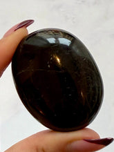 Load image into Gallery viewer, BLACK TOURMALINE PALM STONE (5) tumble stone The Crystal Avenues 
