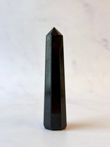 BLACK TOURMALINE TOWER (1) tumble stone The Crystal Avenues 