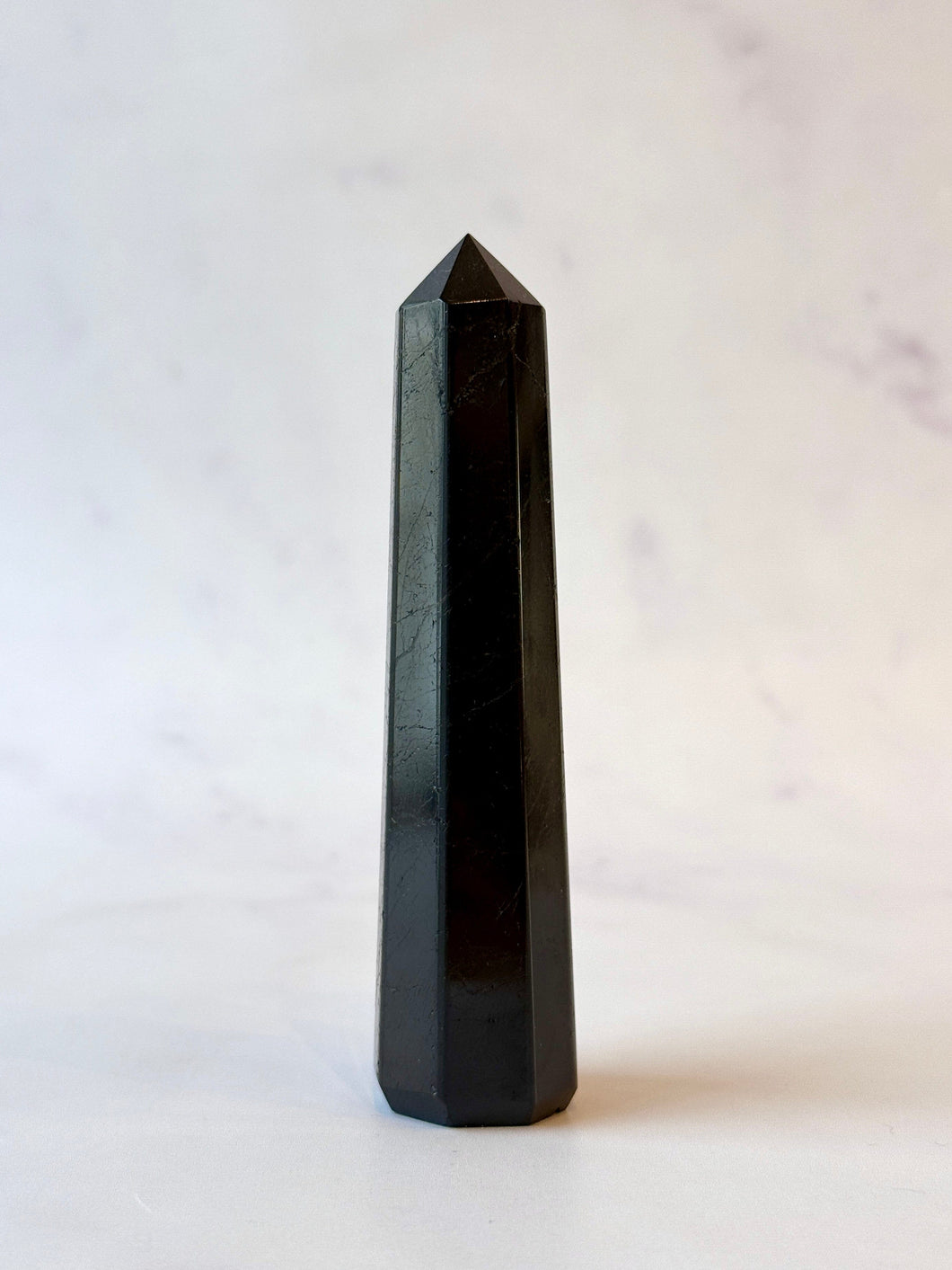 BLACK TOURMALINE TOWER (1) tumble stone The Crystal Avenues 